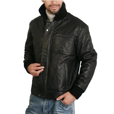 BGSD Men's Quilted New Zealand Lambskin Leather Motorcycle Jacket